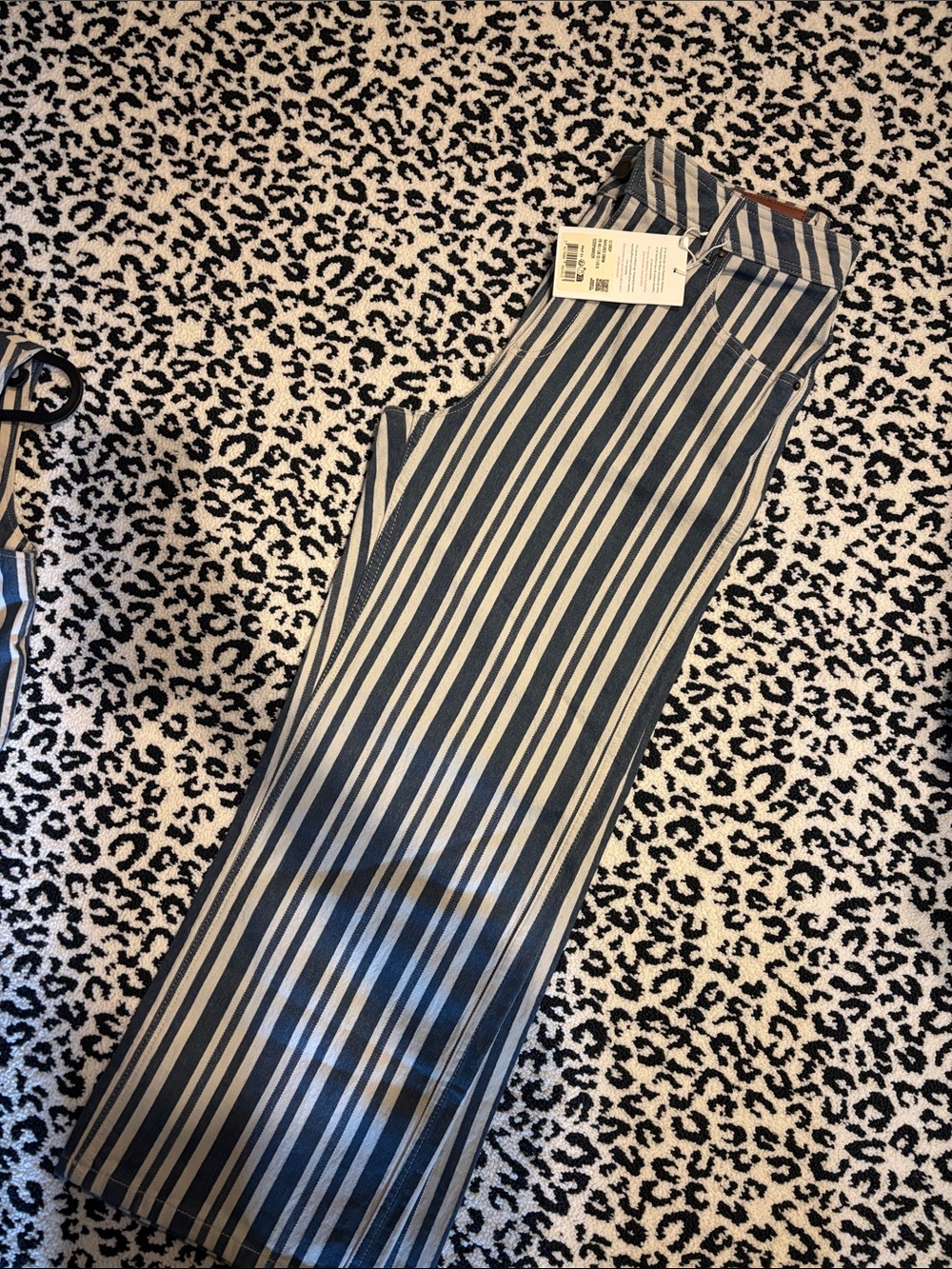 Sezane Le Crop Swim Stripes - Size 8